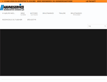 Tablet Screenshot of havneservice.dk